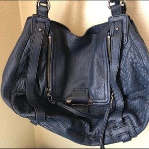 Kooba Jonnie Blue Textured Shopper Purse